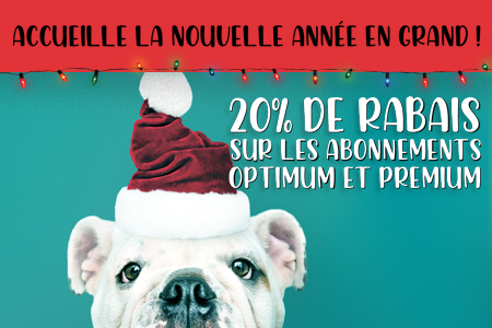 20% de rabais sur les abonnements Optimum et Premium